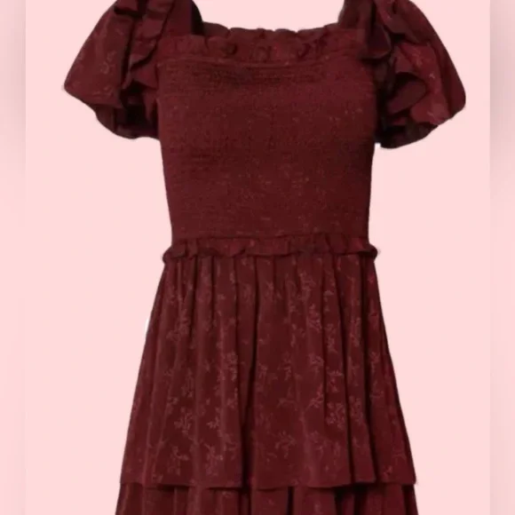 Ivy City Co Burgundy Maxi Dress - Picture 2 of 5